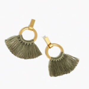 Madewell Tundra Tassel Hoop Earrings